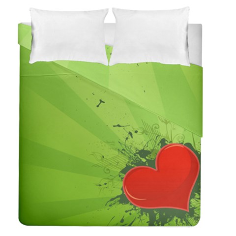 Red Heart Art Duvet Cover Double Side (Queen Size) from ArtsNow.com