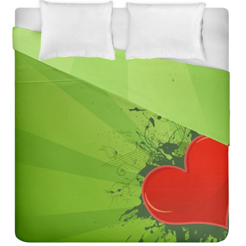 Red Heart Art Duvet Cover Double Side (King Size) from ArtsNow.com