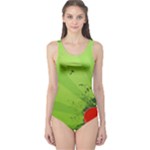 Red Heart Art One Piece Swimsuit