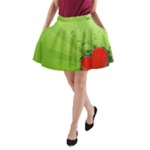 Red Heart Art A-Line Pocket Skirt