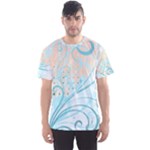 Pink Blue Pattern Men s Sports Mesh Tee