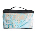 Pink Blue Pattern Cosmetic Storage Case