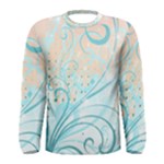 Pink Blue Pattern Men s Long Sleeve Tee