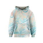 Pink Blue Pattern Kids  Pullover Hoodie