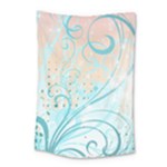 Pink Blue Pattern Small Tapestry