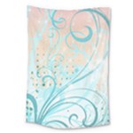 Pink Blue Pattern Large Tapestry