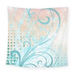 Pink Blue Pattern Square Tapestry (Large)