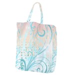 Pink Blue Pattern Giant Grocery Tote