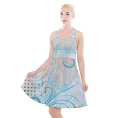 Halter Party Swing Dress  