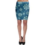 Snow Flake Art Bodycon Skirt