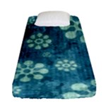 Snow Flake Art Fitted Sheet (Single Size)