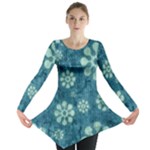 Snow Flake Art Long Sleeve Tunic 