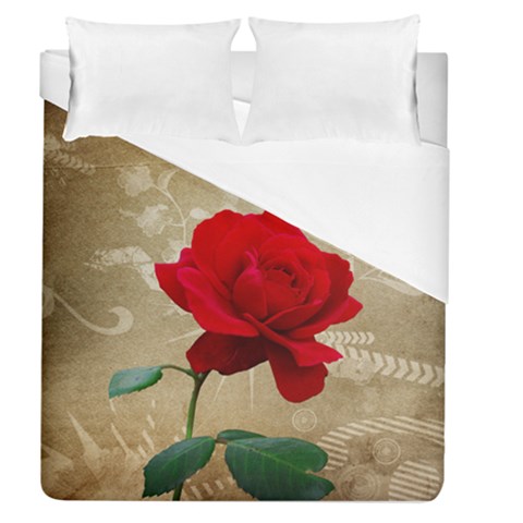 Red Rose Art Duvet Cover (Queen Size) from ArtsNow.com