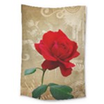 Red Rose Art Large Tapestry