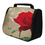 Red Rose Art Full Print Travel Pouch (Small)