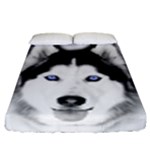 Wolf Moon Mountains Fitted Sheet (King Size)