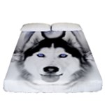 Wolf Moon Mountains Fitted Sheet (California King Size)