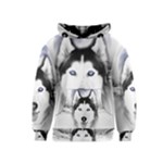 Wolf Moon Mountains Kids  Pullover Hoodie