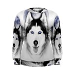 Wolf Moon Mountains Women s Sweatshirt