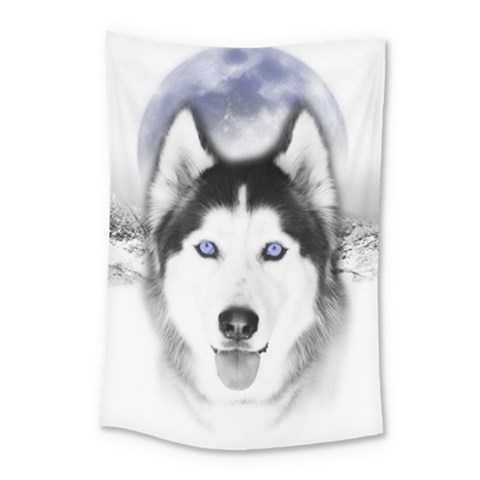 Wolf Moon Mountains Small Tapestry from ArtsNow.com