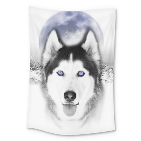 Wolf Moon Mountains Large Tapestry from ArtsNow.com