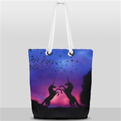 Full Print Rope Handle Tote (Small) 