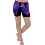 Unicorn Sunset Lightweight Velour Yoga Shorts