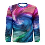 Water Paint Men s Long Sleeve Tee