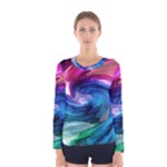 Water Paint Women s Long Sleeve Tee