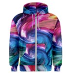 Water Paint Men s Zipper Hoodie