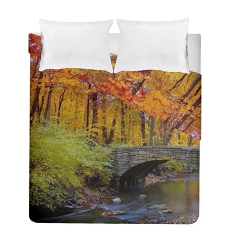 Stone Country Bridge Duvet Cover Double Side (Full/ Double Size) from ArtsNow.com