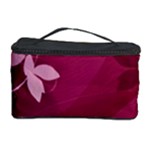 Pink Flower Art Cosmetic Storage Case