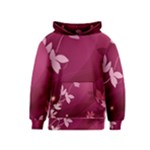 Pink Flower Art Kids  Pullover Hoodie