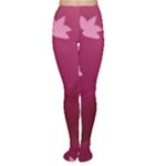 Pink Flower Art Tights