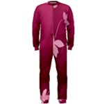 Pink Flower Art OnePiece Jumpsuit (Men)