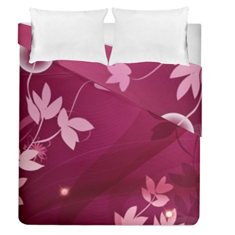 Pink Flower Art Duvet Cover Double Side (Queen Size) from ArtsNow.com