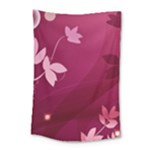 Pink Flower Art Small Tapestry