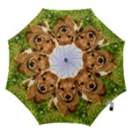 Puppy In Grass Hook Handle Umbrella (Large)