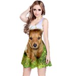 Puppy In Grass Reversible Sleeveless Dress