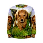 Puppy In Grass Women s Sweatshirt