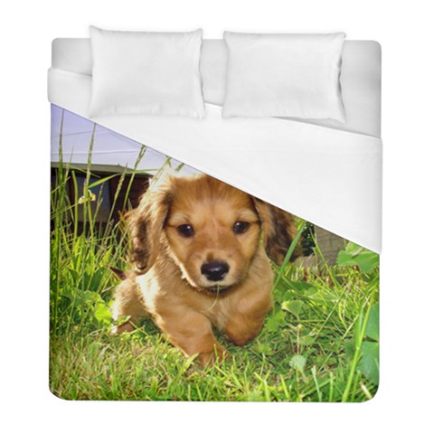 Puppy In Grass Duvet Cover (Full/ Double Size) from ArtsNow.com