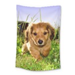 Puppy In Grass Small Tapestry