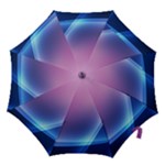 Purple Blue Wave Hook Handle Umbrella (Medium)