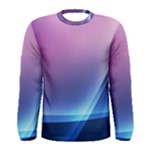 Purple Blue Wave Men s Long Sleeve Tee