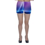 Purple Blue Wave Skinny Shorts