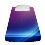 Purple Blue Wave Fitted Sheet (Single Size)