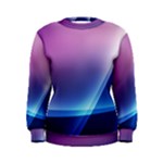 Purple Blue Wave Women s Sweatshirt