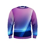 Purple Blue Wave Kids  Sweatshirt