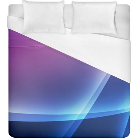 Purple Blue Wave Duvet Cover (King Size) from ArtsNow.com