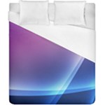 Purple Blue Wave Duvet Cover (California King Size)